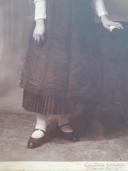 Régi női fotó 1930 vintage műtermi fénykép