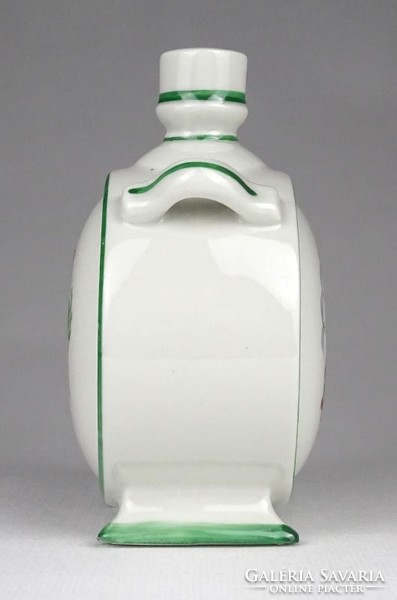 1K931 old Zsolnay Hungarian serenade porcelain water bottle 11 cm