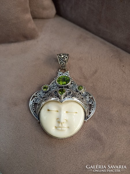Indonesian silver pendant