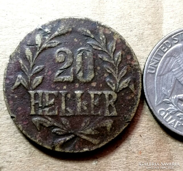 Német Kelet-Afrika 20 Heller-1916/T(Tabora) Ritkább