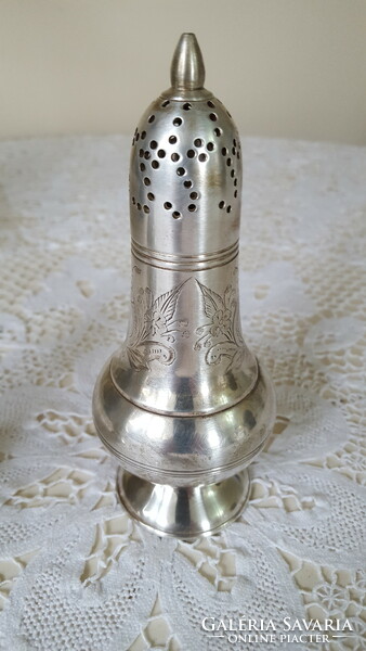 Antique silver-plated, beautiful, chiseled powdered sugar sprinkler 2 pcs.