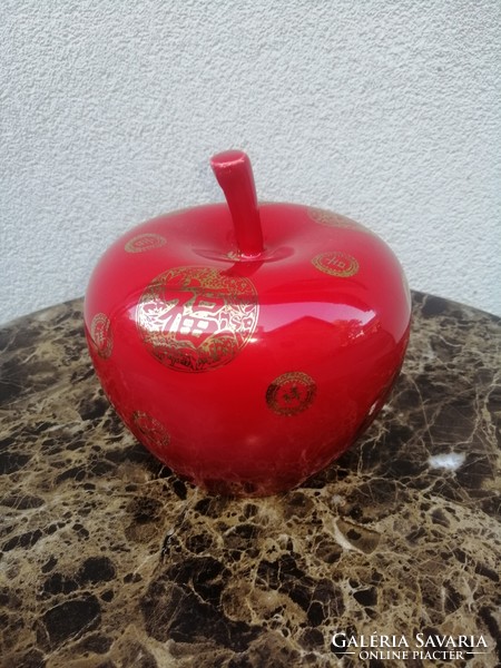 Chinese ceramic apple marked table ornament. Negotiable!