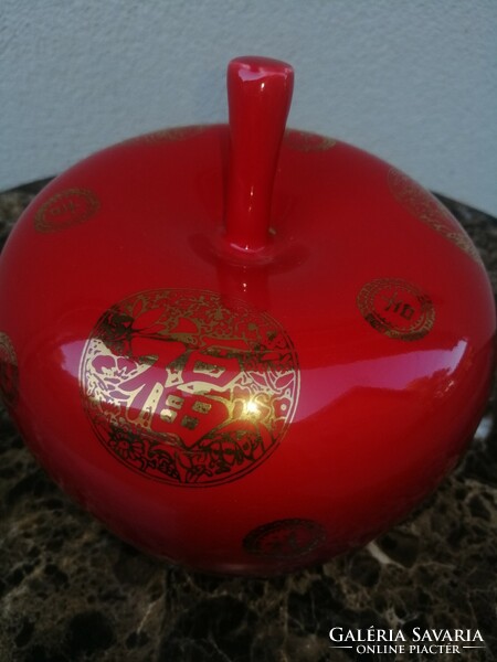 Chinese ceramic apple marked table ornament. Negotiable!