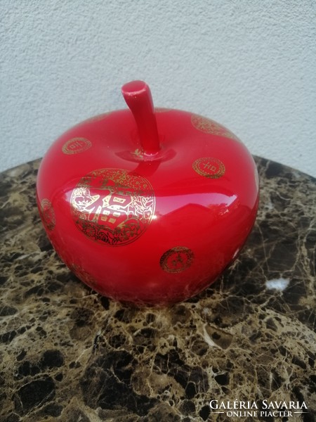 Chinese ceramic apple marked table ornament. Negotiable!