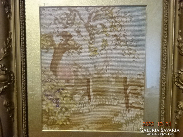 Tapestry landscape with glass panel. He has! Jokai.