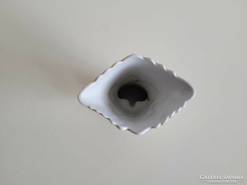 Herendi porcelán Viktória mintás lepkés kis váza