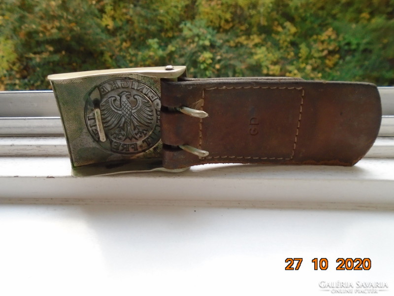 1960 West German military belt buckle with the inscription Bundeswehr einigkeit recht freiheit