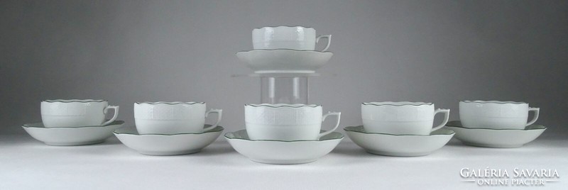 1K930 old Herend porcelain tea set