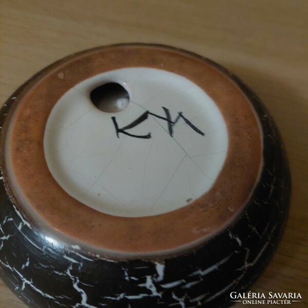 Retro ceramic beaded ceramic ashtray