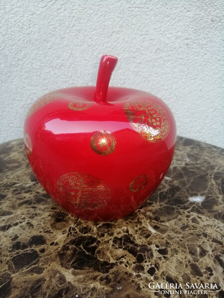 Chinese ceramic apple marked table ornament. Negotiable!