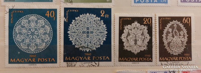 Fish lace stamp 1960 4 pcs