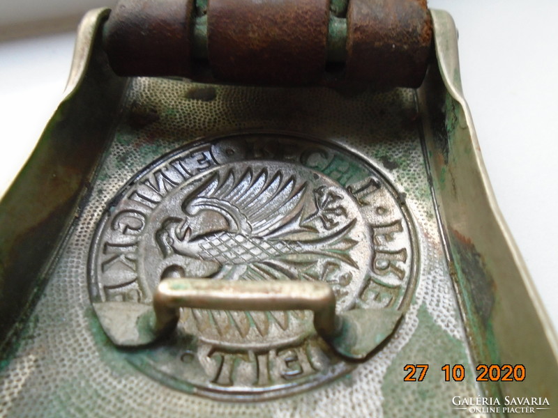 1960 West German military belt buckle with the inscription Bundeswehr einigkeit recht freiheit