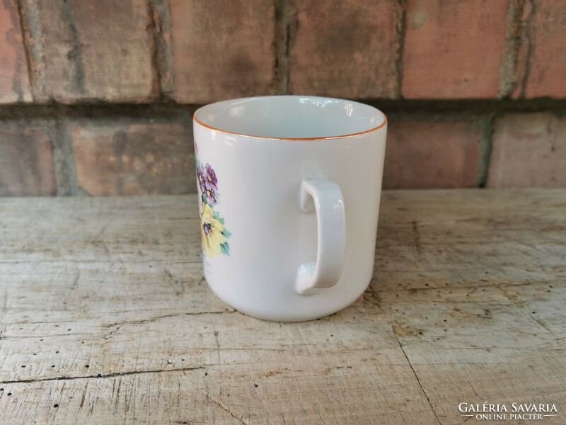 Zsolnay flower mug