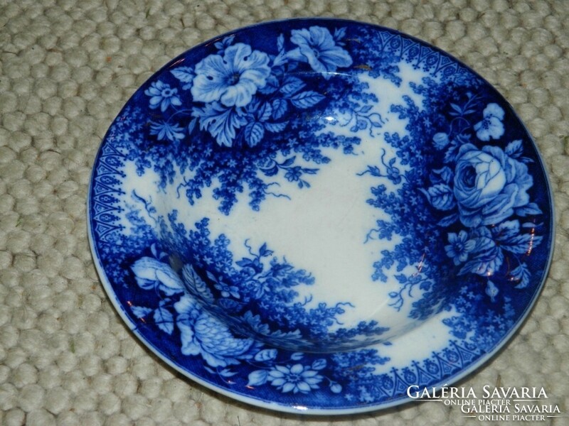 19th century august nownn cobalt painted wall plate