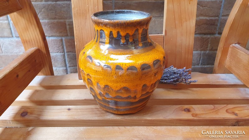 Industrial retro vase is large