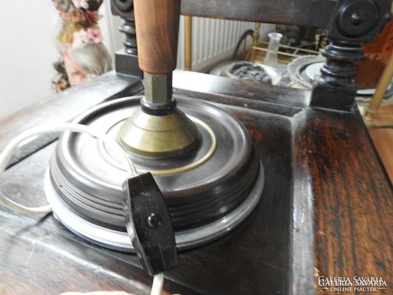 Régi vintage nagy asztali kézzel horgolt burával