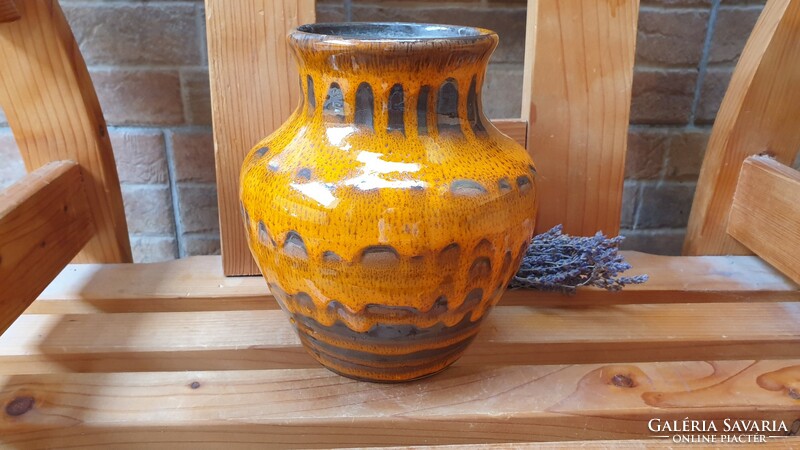 Industrial retro vase is large