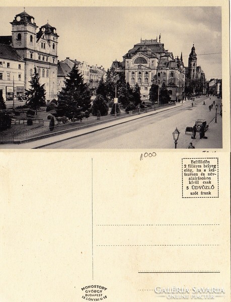 Kassa Fő tér kb 1930      .Posta van !
