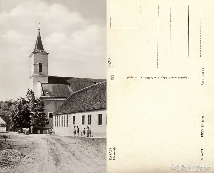 Kárász Katólikus templom  kb 1960        .Posta van !
