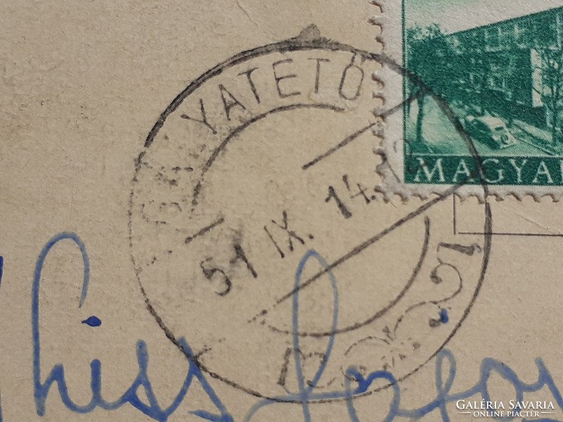Régi képeslap 1951 Galya nagyszálló Galyatető fotó levelezőlap