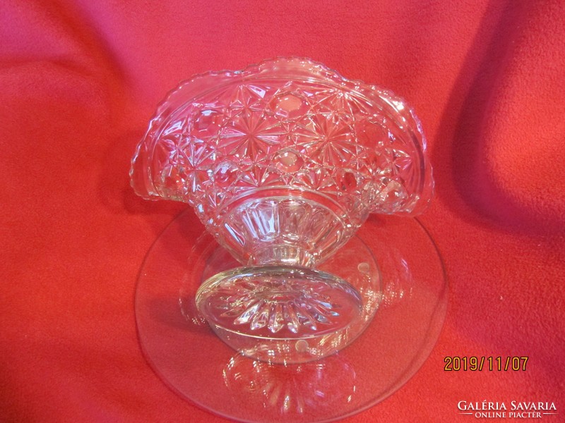 Antique glass fruit tray approx. 1910-1930