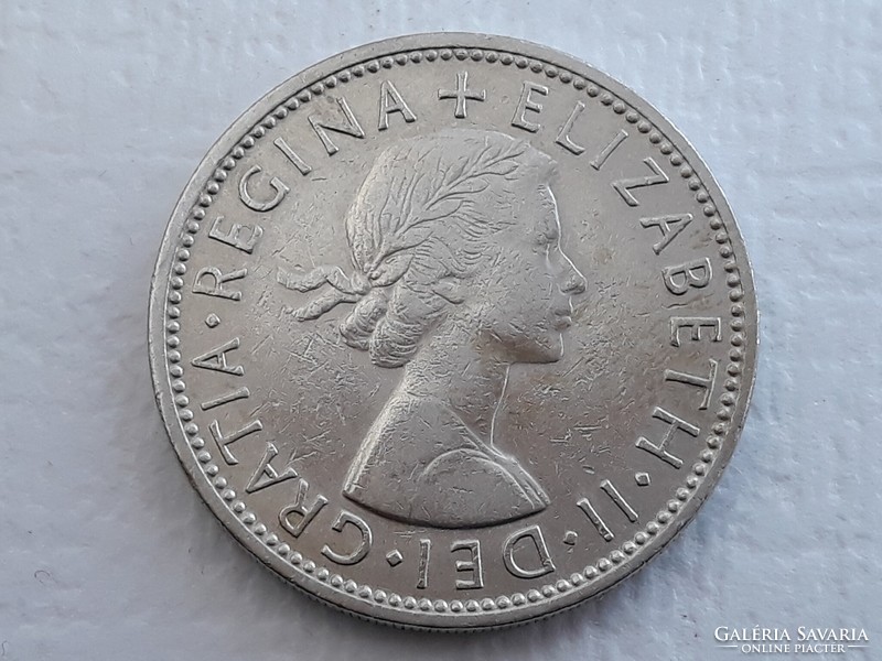 Egyesült Királyság 2 Shilling 1963 érme - Brit 2 Schilling 1963 II. Erzsébet külföldi pénzérme