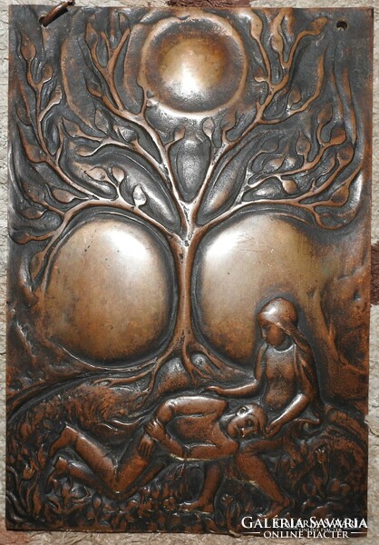 Az élet fája  bronz falikép