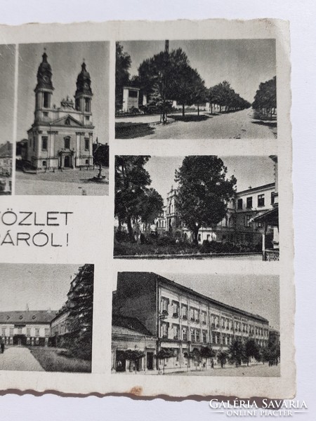 Régi képeslap Pápa 1944 fotó levelezőlap