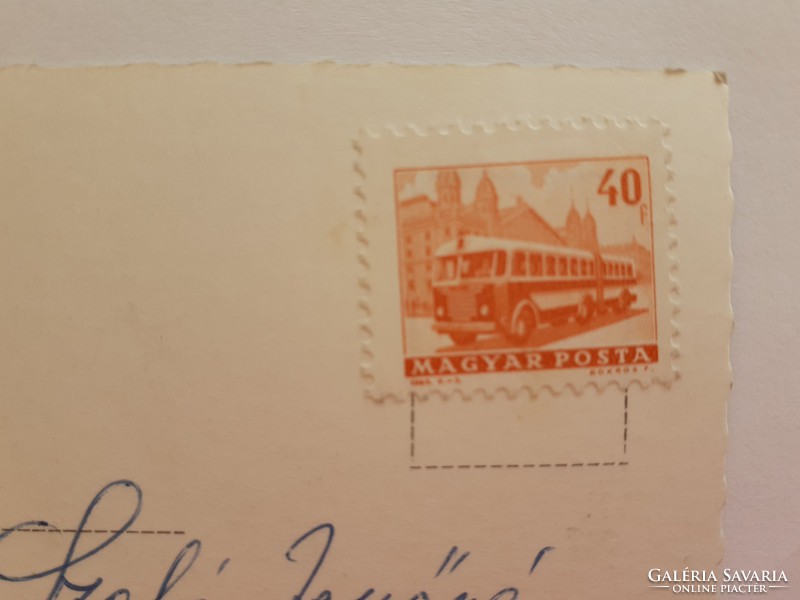 Régi képeslap1969 Harkány gyógyfürdő fotó levelezőlap