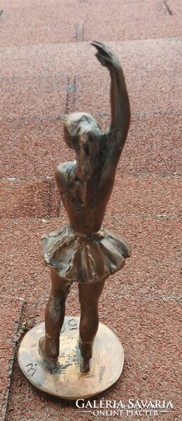 Bronze figurine: skater woman - indicated