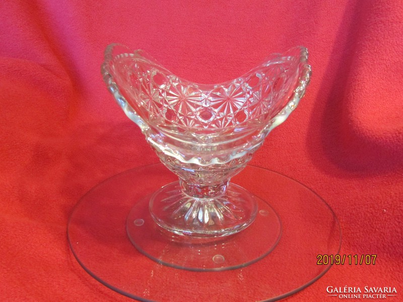 Antique glass fruit tray approx. 1910-1930