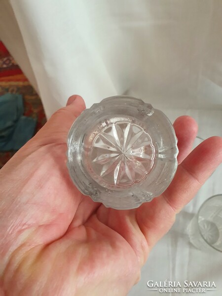 3 crystal water glasses