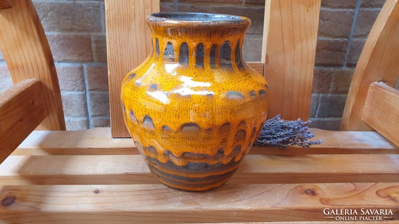 Industrial retro vase is large