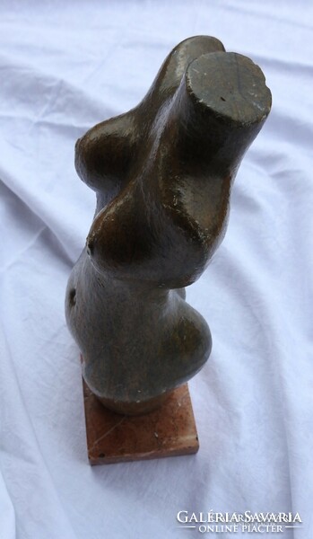 Kő torzó - kisplasztika - jelzett - szobor