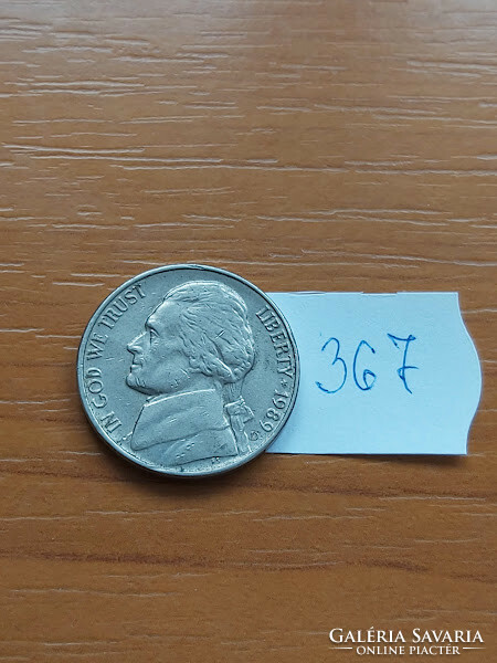 USA 5 CENT 1989 D Denver,  JEFFERSON 367.