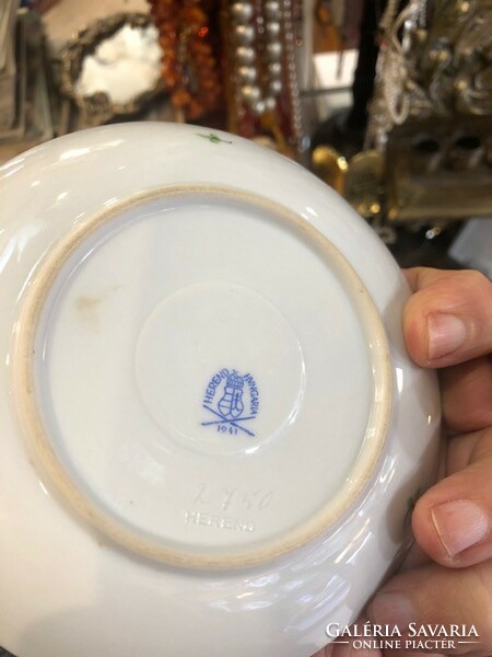 Herendi porcelán tálka, 10 cm-es, hibátlan, ajándéknak.1941-ből