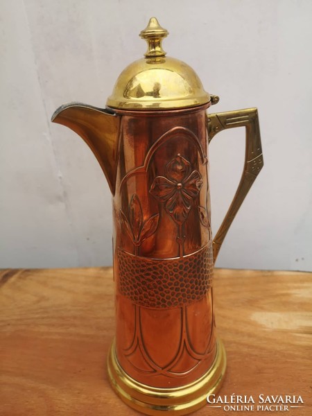 Art Nouveau copper spout