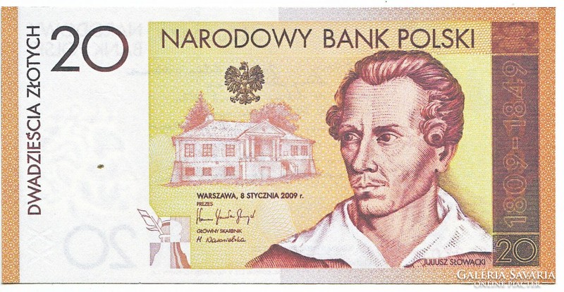 Lengyelország 20 zloty forgalmi emlékpénz 2009 REPLIKA UNC