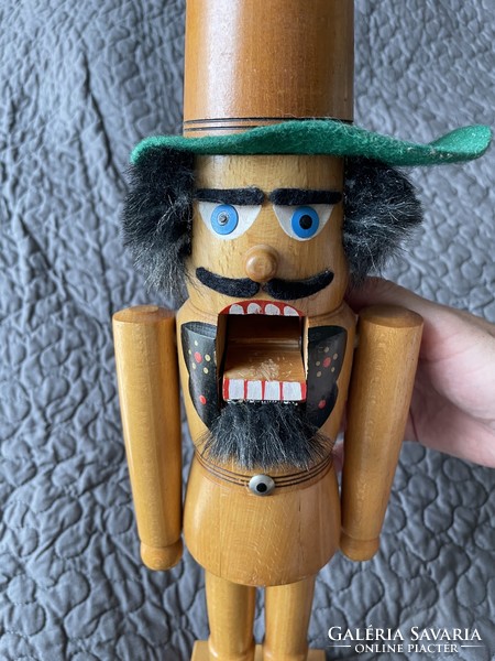 Nutcracker soldier carved from wood - Christmas decoration