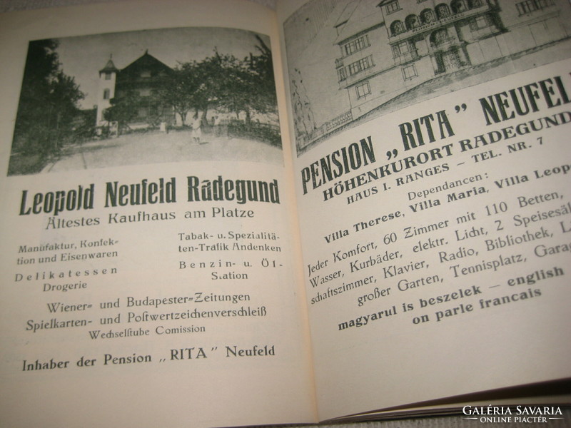 ST. Radegund  Osztrák túrisztikai kiadás  térkép melláklettel   1929