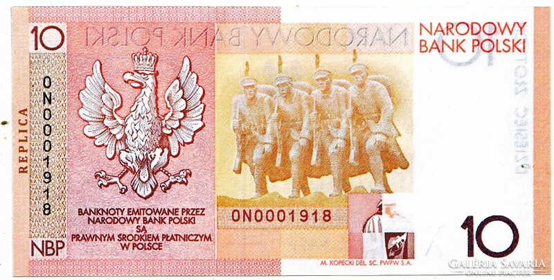 Poland 10 zloty circulation commemorative coin 2008 replica unc