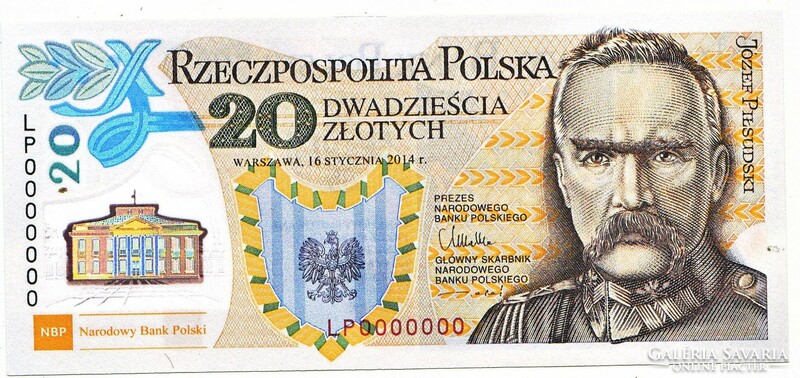 Lengyelország 20 zloty forgalmi emlékpénz 2014 REPLIKA UNC