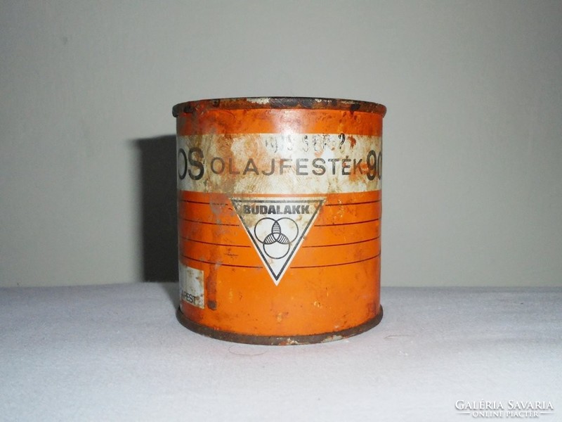 Retro festékes doboz - Míniumos olajfesték 901 - Budalakk gyártó - 1970-es évekből