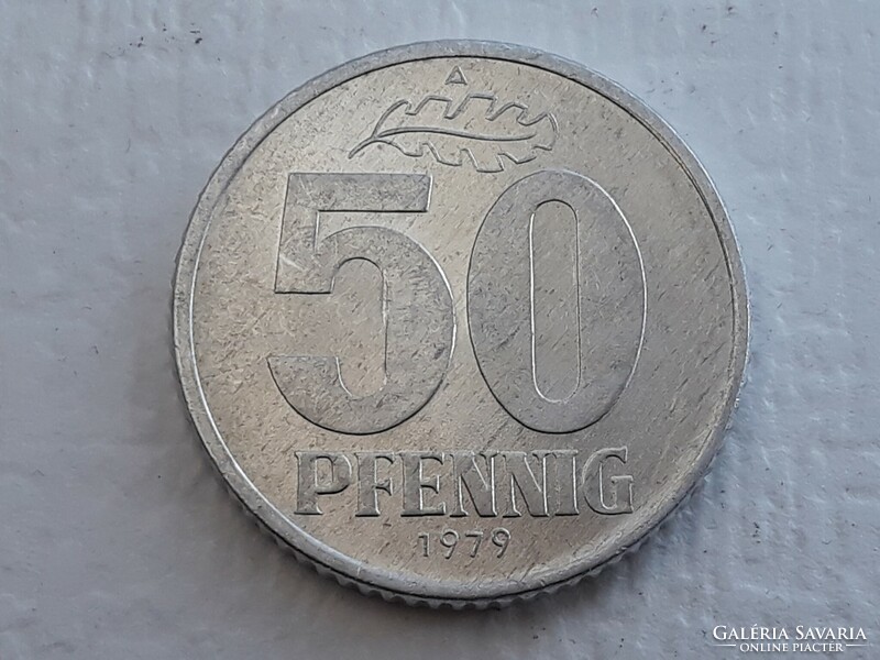 Germany 50 pfennig 1979 coin - foreign coin of the German Democratic Republic