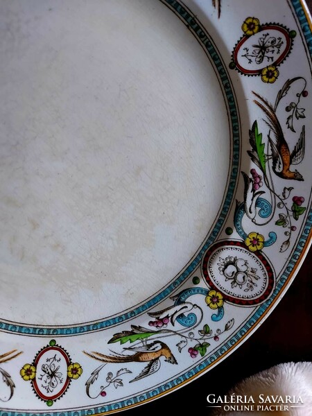 Antique earthenware flat plate - ridgway