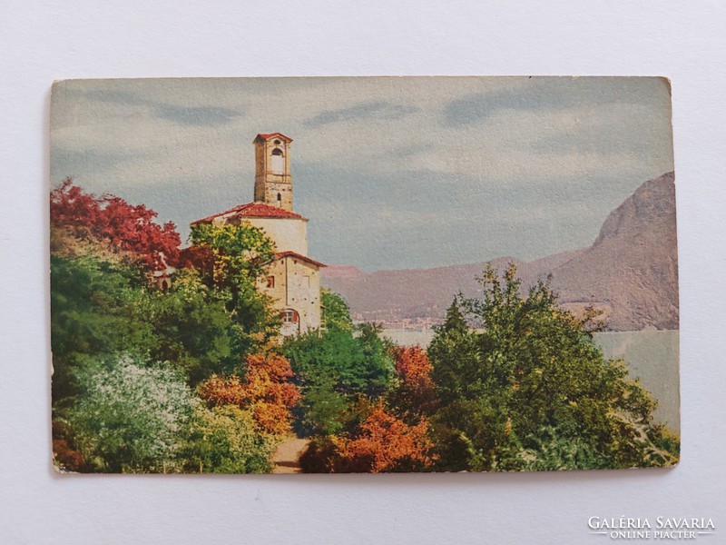 Old art postcard 1917 autumn landscape postcard