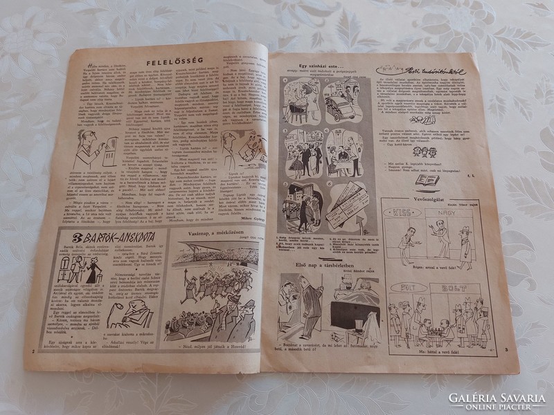 Régi újság Ludas Matyi 1961 április 13 szatirikus hetilap