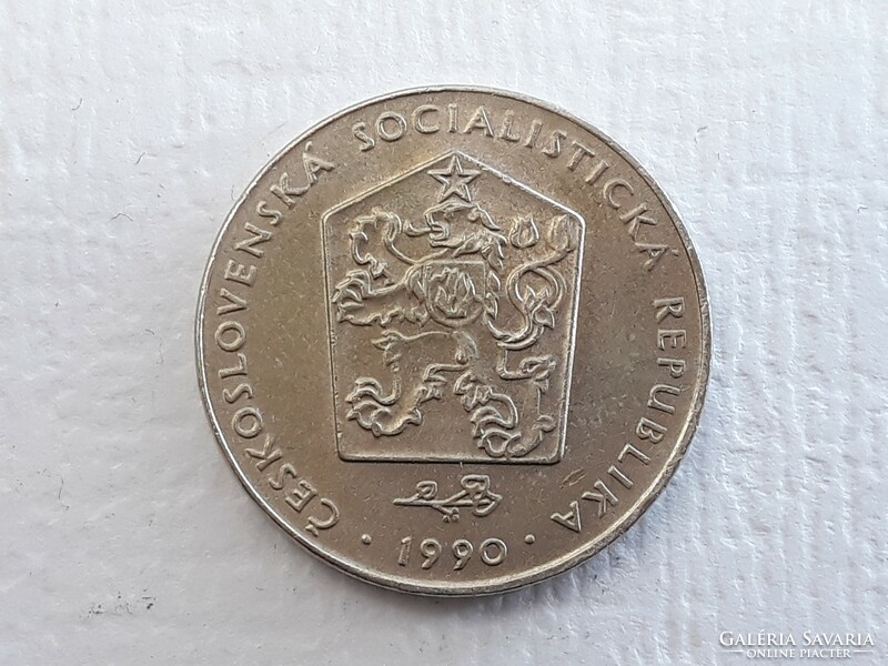 Czechoslovakia 2 crowns 1990 coin - Czechoslovakia 2 crowns kcs 1990 foreign coins