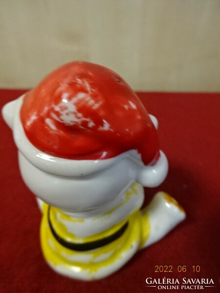 German porcelain figurine, beach teddy bear with a red cap. He has! Jokai.