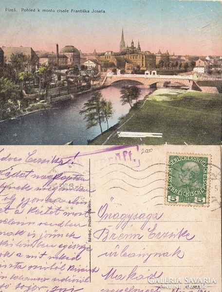 Plzeň 1915. There is a post office!